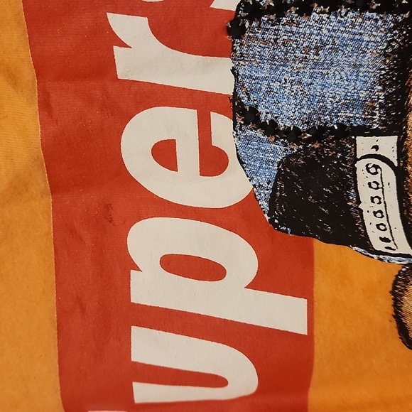 Rawyalty Black Label Orange Superstar Bear Tee Size XS - Picture 7 of 7